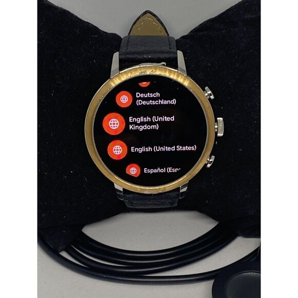 Fossil Gen 4 Authentic Digital Dial Smart Watch Custom Band FTW6016 AB160 - Picture 2 of 11